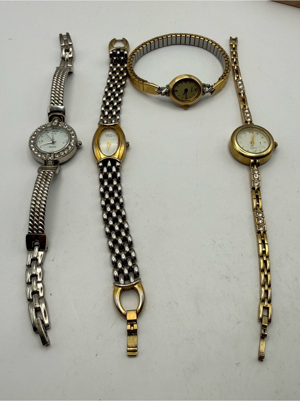 Mixed Metal Women's Dress Watch Set - Gold & Silver Tones